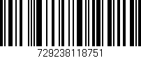 Código de barras (EAN, GTIN, SKU, ISBN): '729238118751'