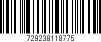 Código de barras (EAN, GTIN, SKU, ISBN): '729238118775'