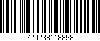Código de barras (EAN, GTIN, SKU, ISBN): '729238118898'
