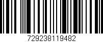 Código de barras (EAN, GTIN, SKU, ISBN): '729238119482'