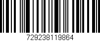 Código de barras (EAN, GTIN, SKU, ISBN): '729238119864'