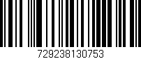 Código de barras (EAN, GTIN, SKU, ISBN): '729238130753'