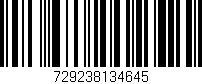 Código de barras (EAN, GTIN, SKU, ISBN): '729238134645'