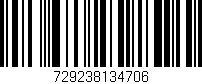 Código de barras (EAN, GTIN, SKU, ISBN): '729238134706'