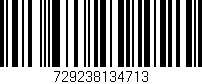 Código de barras (EAN, GTIN, SKU, ISBN): '729238134713'