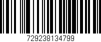 Código de barras (EAN, GTIN, SKU, ISBN): '729238134799'