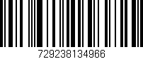 Código de barras (EAN, GTIN, SKU, ISBN): '729238134966'