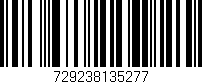 Código de barras (EAN, GTIN, SKU, ISBN): '729238135277'