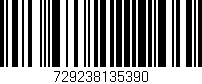 Código de barras (EAN, GTIN, SKU, ISBN): '729238135390'
