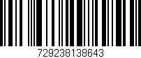 Código de barras (EAN, GTIN, SKU, ISBN): '729238138643'