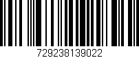 Código de barras (EAN, GTIN, SKU, ISBN): '729238139022'