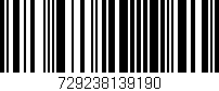 Código de barras (EAN, GTIN, SKU, ISBN): '729238139190'