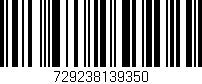 Código de barras (EAN, GTIN, SKU, ISBN): '729238139350'