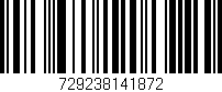 Código de barras (EAN, GTIN, SKU, ISBN): '729238141872'