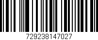 Código de barras (EAN, GTIN, SKU, ISBN): '729238147027'
