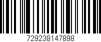 Código de barras (EAN, GTIN, SKU, ISBN): '729238147898'