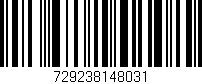 Código de barras (EAN, GTIN, SKU, ISBN): '729238148031'