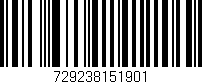 Código de barras (EAN, GTIN, SKU, ISBN): '729238151901'