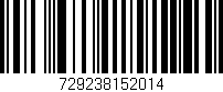 Código de barras (EAN, GTIN, SKU, ISBN): '729238152014'