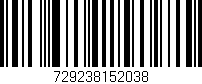 Código de barras (EAN, GTIN, SKU, ISBN): '729238152038'