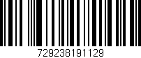 Código de barras (EAN, GTIN, SKU, ISBN): '729238191129'