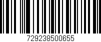 Código de barras (EAN, GTIN, SKU, ISBN): '729238500655'
