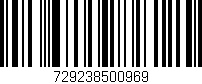 Código de barras (EAN, GTIN, SKU, ISBN): '729238500969'