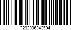 Código de barras (EAN, GTIN, SKU, ISBN): '7292836943504'