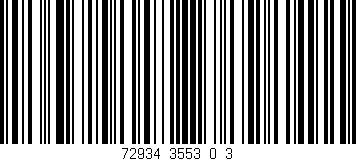 Código de barras (EAN, GTIN, SKU, ISBN): '72934_3553_0_3'
