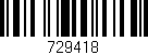 Código de barras (EAN, GTIN, SKU, ISBN): '729418'