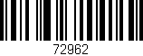 Código de barras (EAN, GTIN, SKU, ISBN): '72962'