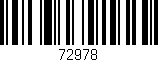 Código de barras (EAN, GTIN, SKU, ISBN): '72978'