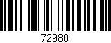 Código de barras (EAN, GTIN, SKU, ISBN): '72980'