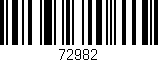 Código de barras (EAN, GTIN, SKU, ISBN): '72982'