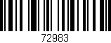 Código de barras (EAN, GTIN, SKU, ISBN): '72983'