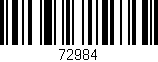 Código de barras (EAN, GTIN, SKU, ISBN): '72984'