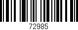Código de barras (EAN, GTIN, SKU, ISBN): '72985'