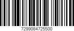Código de barras (EAN, GTIN, SKU, ISBN): '7299084725500'