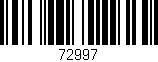 Código de barras (EAN, GTIN, SKU, ISBN): '72997'