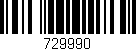 Código de barras (EAN, GTIN, SKU, ISBN): '729990'