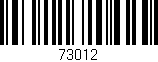 Código de barras (EAN, GTIN, SKU, ISBN): '73012'