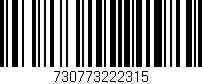 Código de barras (EAN, GTIN, SKU, ISBN): '730773222315'