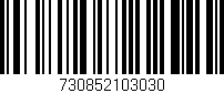 Código de barras (EAN, GTIN, SKU, ISBN): '730852103030'