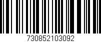 Código de barras (EAN, GTIN, SKU, ISBN): '730852103092'
