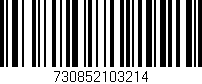 Código de barras (EAN, GTIN, SKU, ISBN): '730852103214'