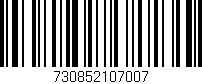 Código de barras (EAN, GTIN, SKU, ISBN): '730852107007'