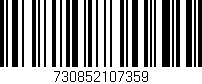 Código de barras (EAN, GTIN, SKU, ISBN): '730852107359'