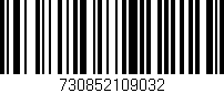 Código de barras (EAN, GTIN, SKU, ISBN): '730852109032'