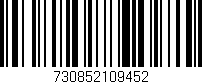 Código de barras (EAN, GTIN, SKU, ISBN): '730852109452'
