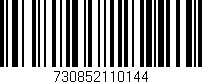 Código de barras (EAN, GTIN, SKU, ISBN): '730852110144'